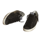 Golden Goose Superstar – Black Glitter Heel