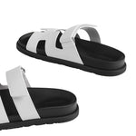 Hermes Chypre Sandals – White Palladium Hardware