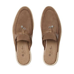 Loro Piana Charms Walk Babouche Suede Caribu