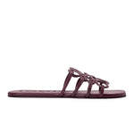 LOEWE Apac Petal Anagram slide in calfskin Red -
