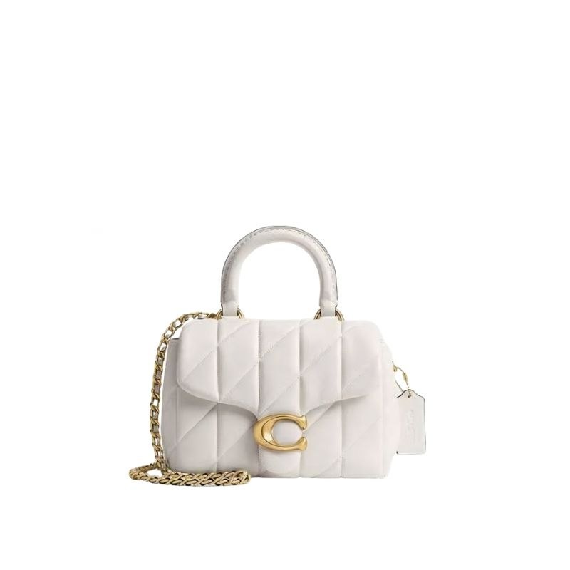 Coach Quilted Tabby 20 shoulder bag in brown nappa leather