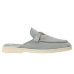 Loro Piana Charms Walk Babouche Suede Eucalyptus