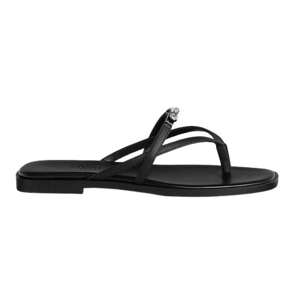 Hermès Miss Leather Sandal Black