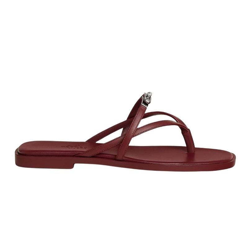 Hermès Miss Leather Sandal Red