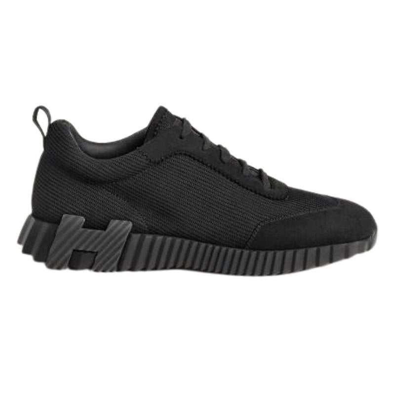 HERMES MEN BLACK BOUNCING SNEAKER